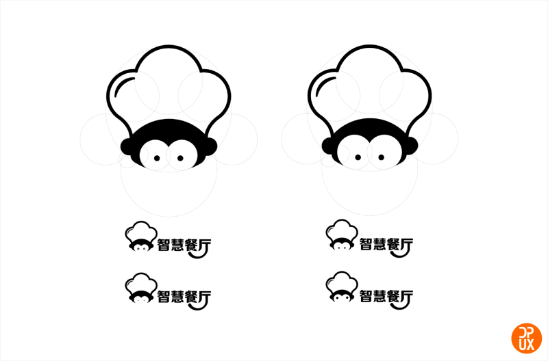 LOGO案例实战!大众点评智慧餐厅Logo设计全过程总结